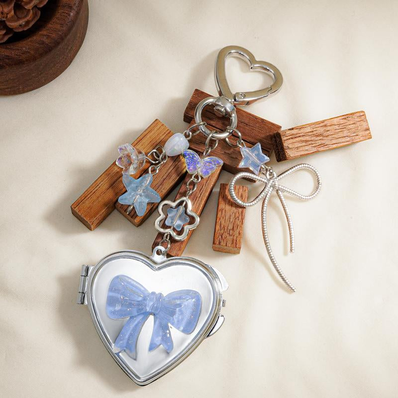 Heart Shaped Mirror Keychain, Fashionable Keychain for Women & Men, Trendy All - Match & Exquisite Keychain for Birthday Gift, Valentine'S Day, Gift