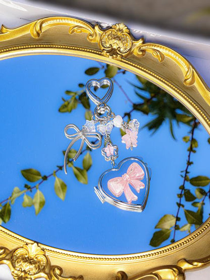 Heart Shaped Mirror Keychain, Fashionable Keychain for Women & Men, Trendy All - Match & Exquisite Keychain for Birthday Gift, Valentine'S Day, Gift