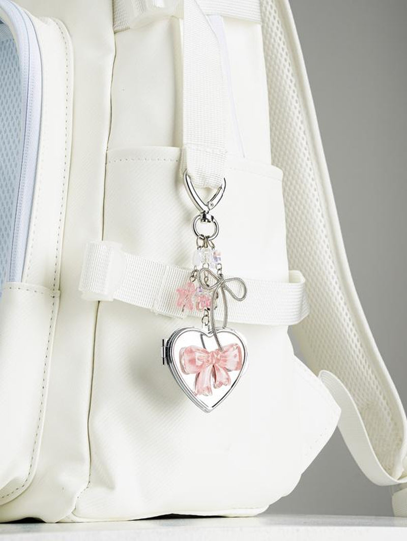 Heart Shaped Mirror Keychain, Fashionable Keychain for Women & Men, Trendy All - Match & Exquisite Keychain for Birthday Gift, Valentine'S Day, Gift