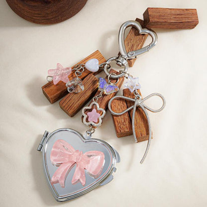 Heart Shaped Mirror Keychain, Fashionable Keychain for Women & Men, Trendy All - Match & Exquisite Keychain for Birthday Gift, Valentine'S Day, Gift