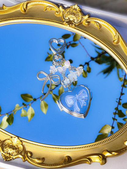 Heart Shaped Mirror Keychain, Fashionable Keychain for Women & Men, Trendy All - Match & Exquisite Keychain for Birthday Gift, Valentine'S Day, Gift